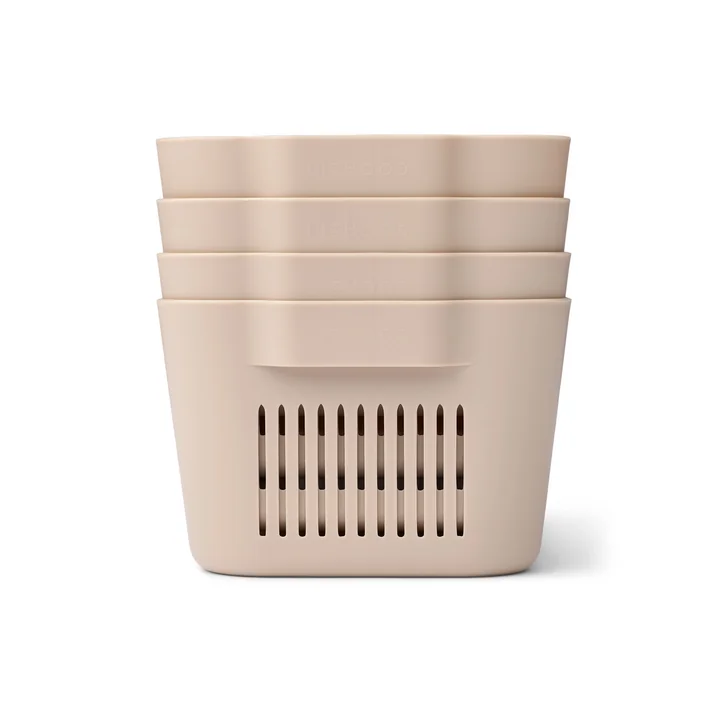 LIEWOOD - Makeeva storage box, mini, sandy (set of 4)