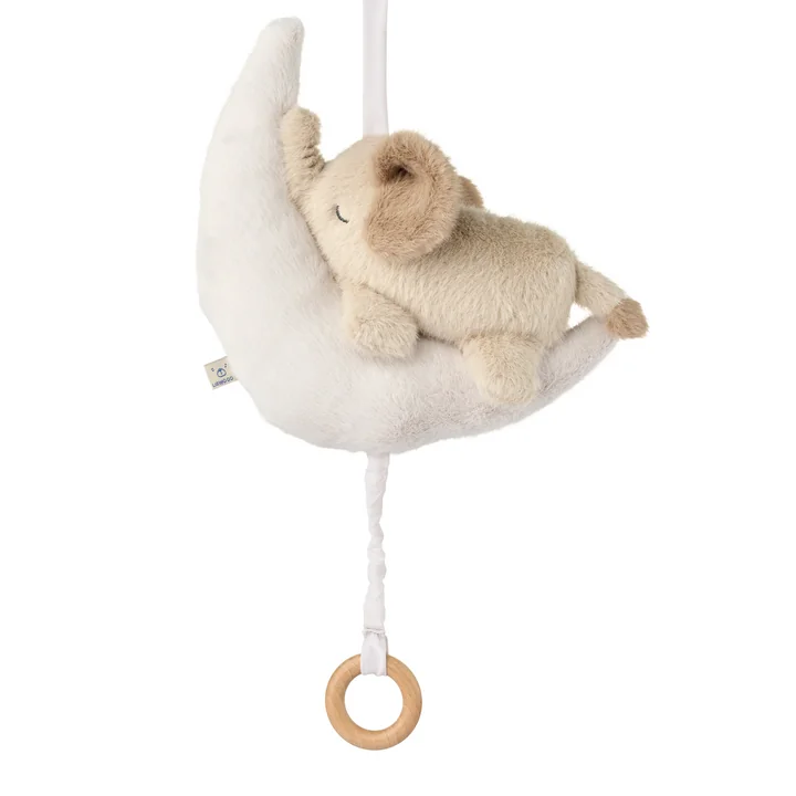 LIEWOOD - Mandy musical mobile baby elephant, mist / sandy