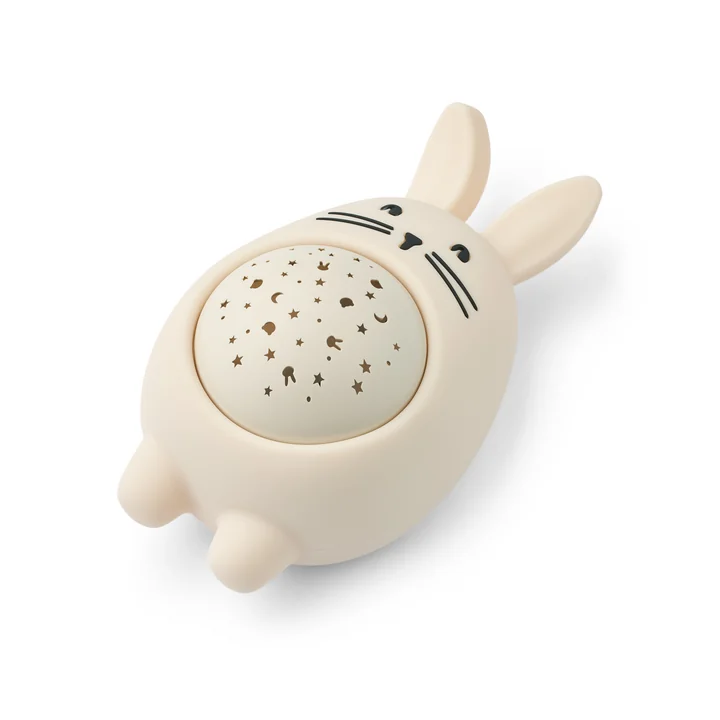LIEWOOD - Manuel Night light, sound and projector, bunny, sandy