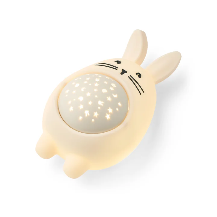 LIEWOOD - Manuel Night light, sound and projector, bunny, sandy