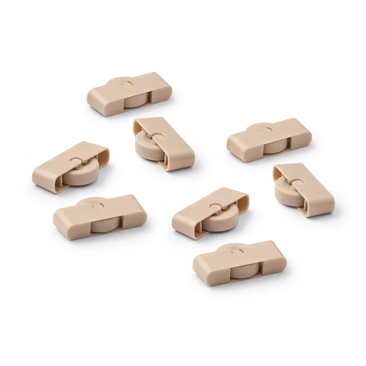 LIEWOOD - Weston castors for underbed box, M, sandy (set of 8)