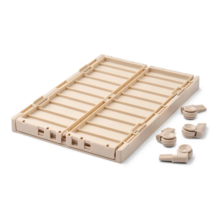 LIEWOOD - Weston Storage box with castors, L, sandy
