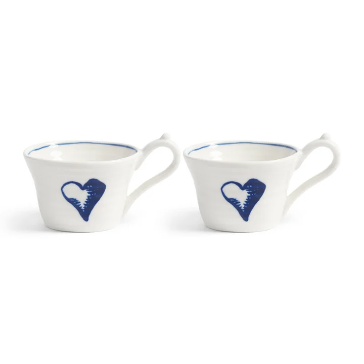 and klevering - Anouk Cup, 0.1 cl, heart, multicolored (set of 2)