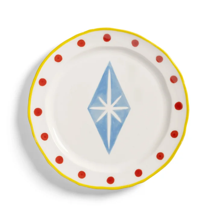 and klevering - Festivo plate, Ø 30.5 cm, Rhombic, multicolored