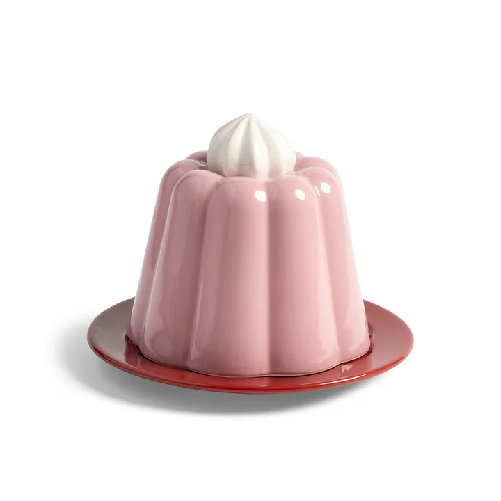 and klevering - Serving cap, pudding, 14 x Ø 17 cm, pink