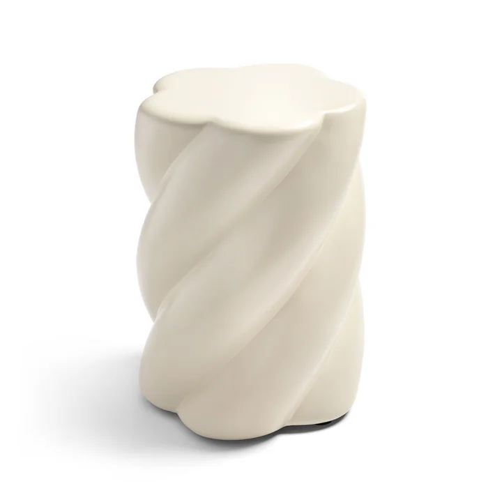 and klevering - Marshmallow Stool, 45 x Ø 33 cm, off-white