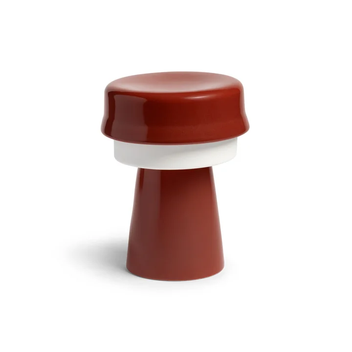 and klevering - Hat Table lamp, Ø 16 x 20 cm, red / white