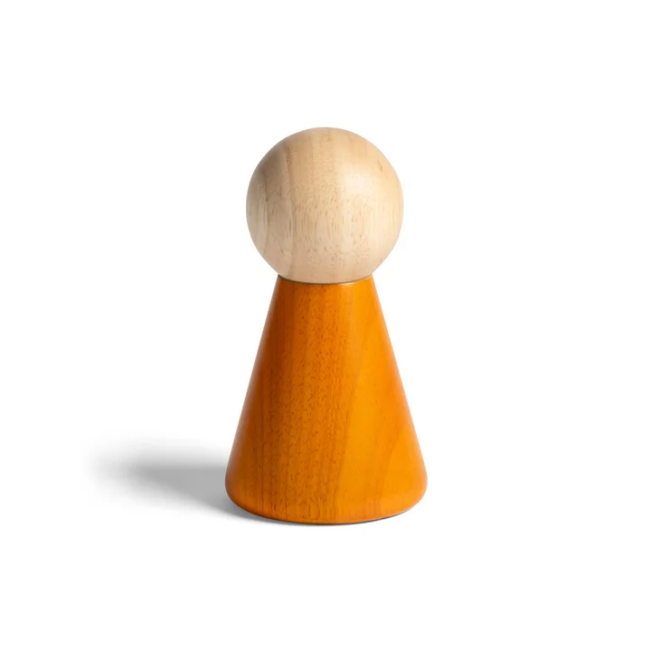 & klevering - Halma salt and pepper mill, small, orange / multicolored