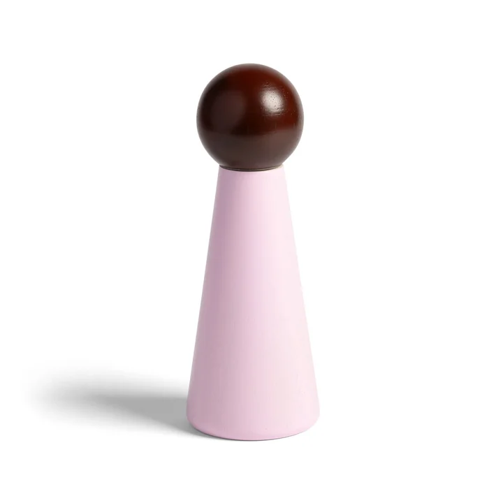 & klevering - Halma salt and pepper mill, large, pink / multicolored