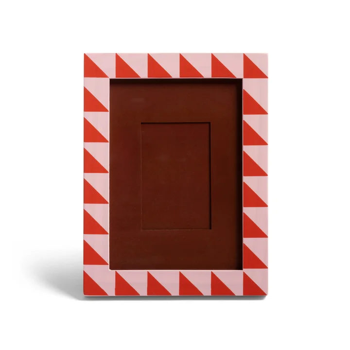 & klevering - Patch picture frame, 14.5 x 19 cm, triangle, multicolored