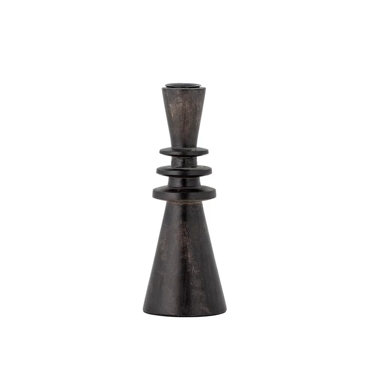 Bloomingville - Armel Candle holder, H 20 cm, black