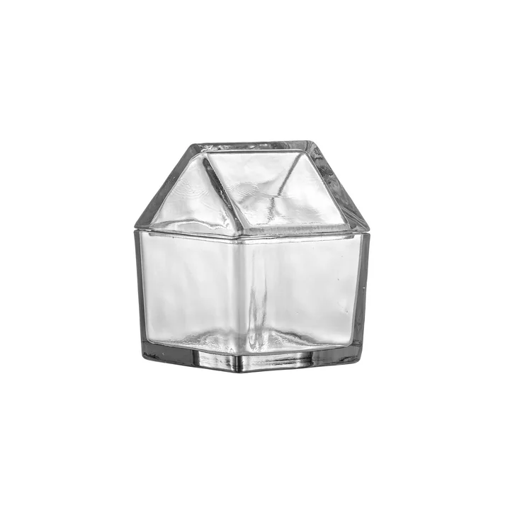 Bloomingville - Elius jar with lid, 10 x 14 x 10 cm, transparent