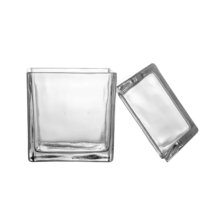 Bloomingville - Elius jar with lid, 12 x 19 x 12 cm, transparent