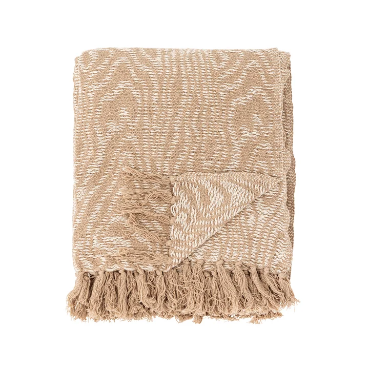 Bloomingville - Okapi Blanket, 130 x 160 cm, brown