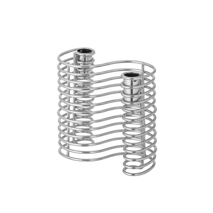 Bloomingville - Wavela Candle holder, silver