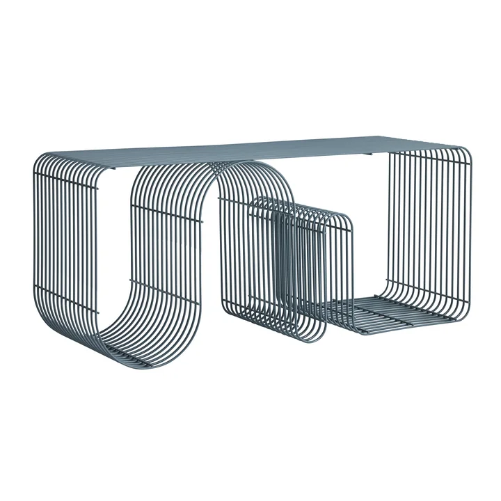 AYTM - Curva bench, dusty blue