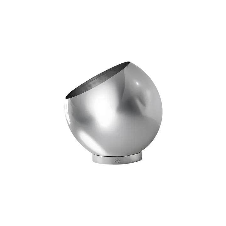 AYTM - Globe flower pot, Ø 17 x H 15.4 cm, silver