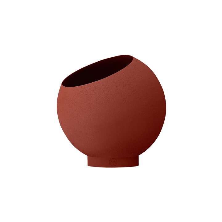 AYTM - Globe Flower pot, Ø 21 x H 18.8 cm, ginger bread / ginger bread