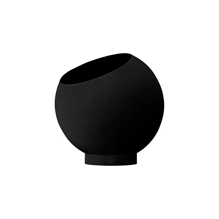 AYTM - Globe Flower pot, Ø 21 x H 18.8 cm, black / black