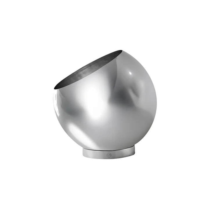 AYTM - Globe Flower pot, Ø 21 x H 18.8 cm, silver