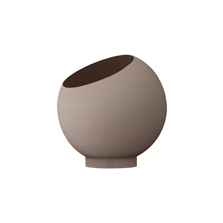 AYTM - Globe Flower pot, Ø 21 x H 18.8 cm, taupe / taupe