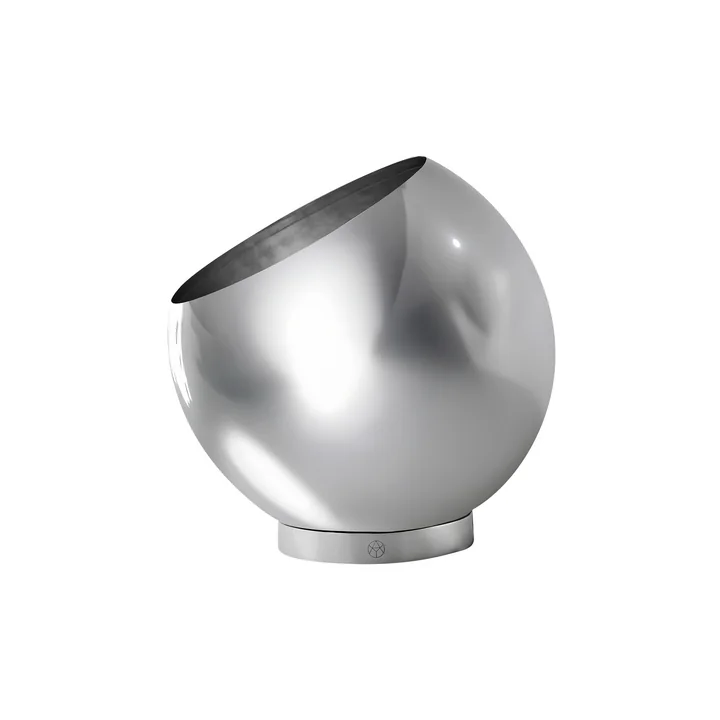 AYTM - Globe Flower pot, Ø 30 x H 26.6 cm, silver