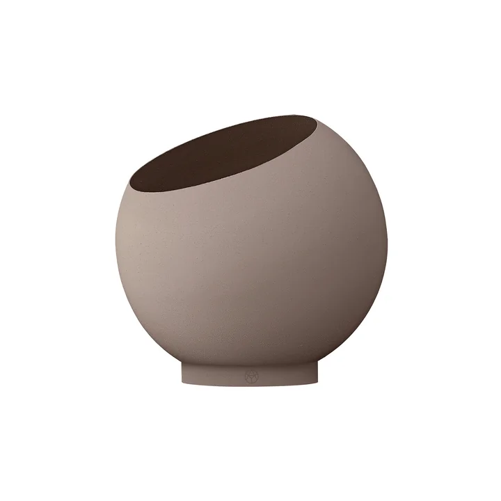 AYTM - Globe Flower pot, Ø 30 x H 26.6 cm, taupe / taupe