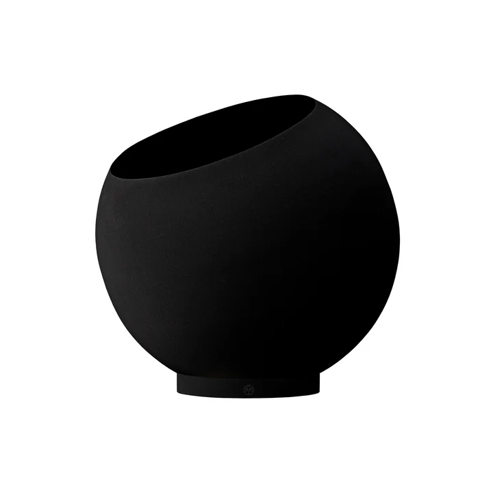 AYTM - Globe Flower pot, Ø 37 x H 32.2 cm, black / black