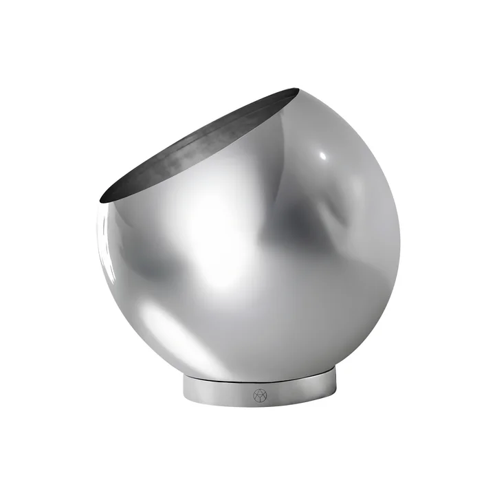 AYTM - Globe Flower pot, Ø 37 x H 32.2 cm, silver