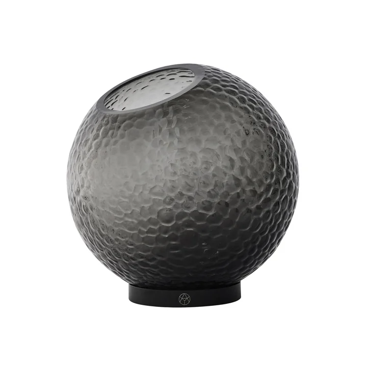 AYTM - Globe Bubbles vase Ø 21 cm, black / black
