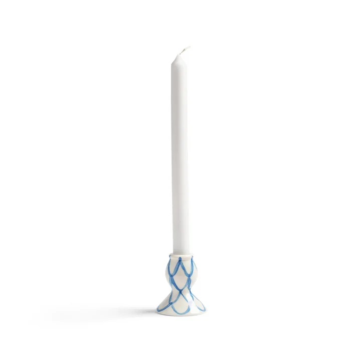 & klevering - Sirène candle holder, Ø 7 cm x 8 cm, blue