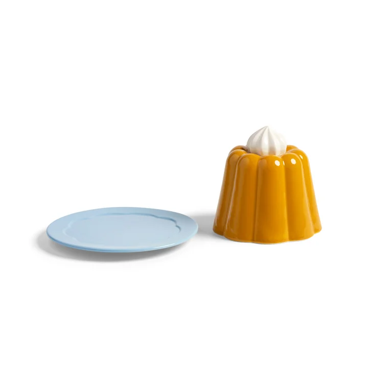 & klevering - Serving cap, pudding, Ø 17 x 14 cm, yellow