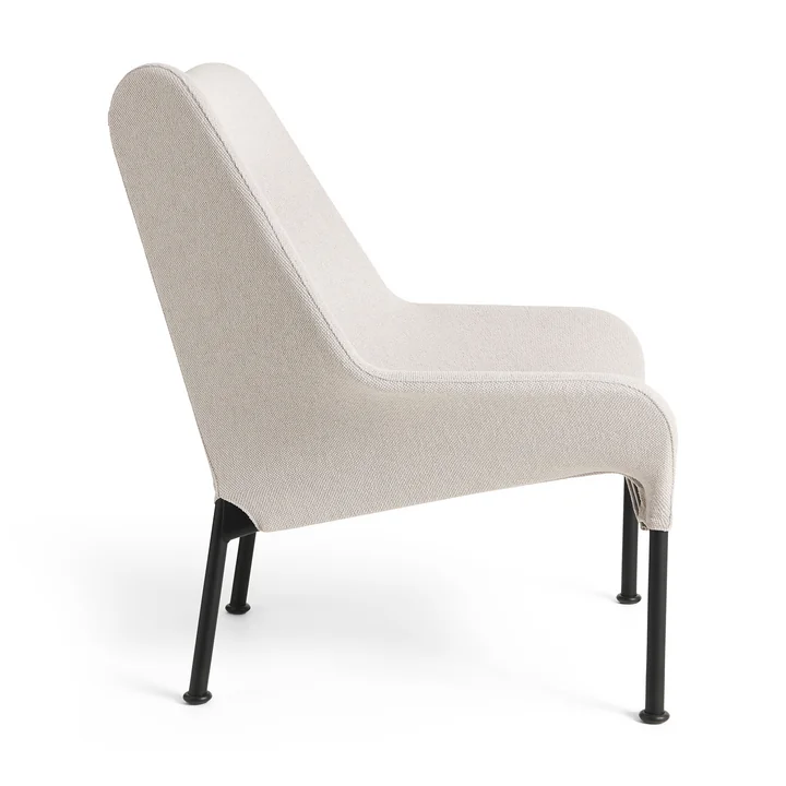 HAY - O2 lounge chair, black / light gray (lift)