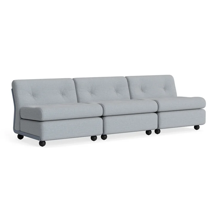 HAY - Amanta 3 seater sofa, frost blue / blue-grey (Kvadrat Naveli 723)
