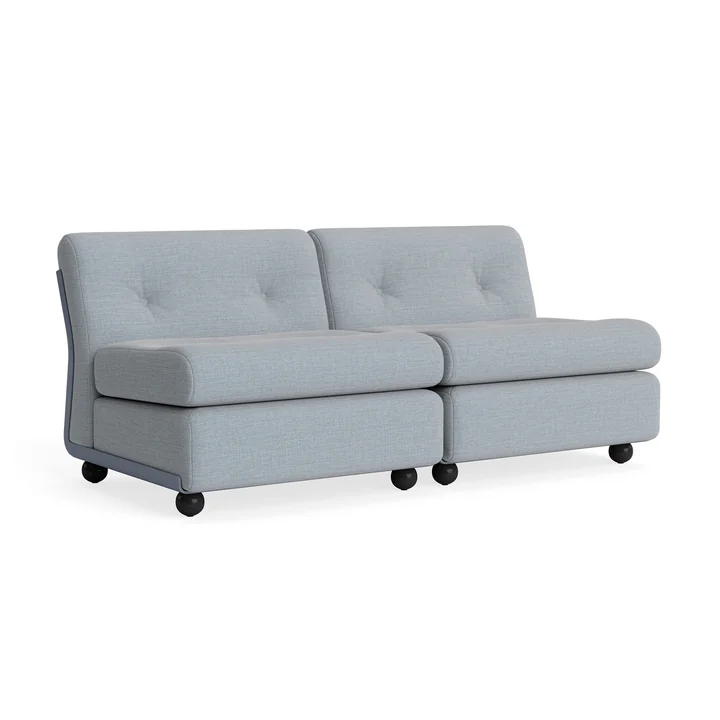 HAY - Amanta 2 seater sofa, frost blue / blue-grey (Kvadrat Naveli 723)