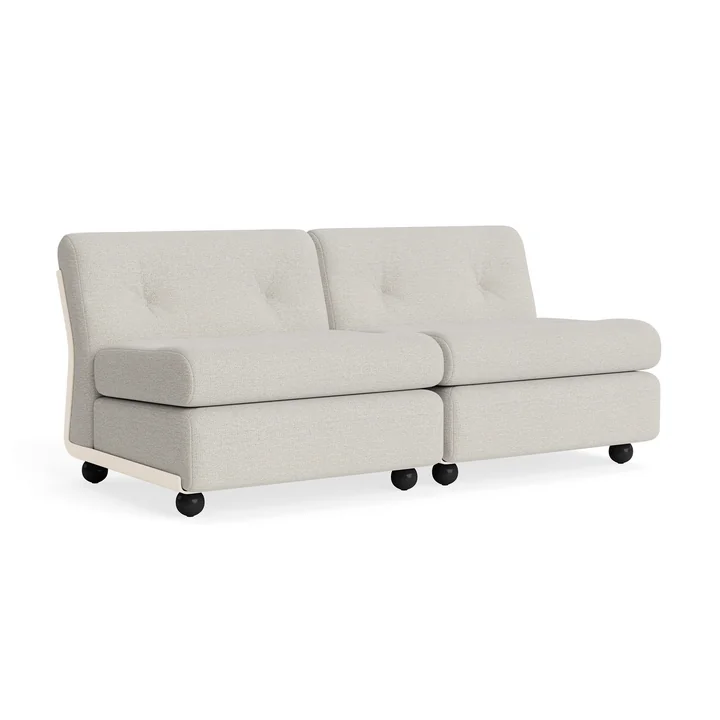 HAY - Amanta 2-seater sofa, cream beige / light gray ( HAY Story 102)