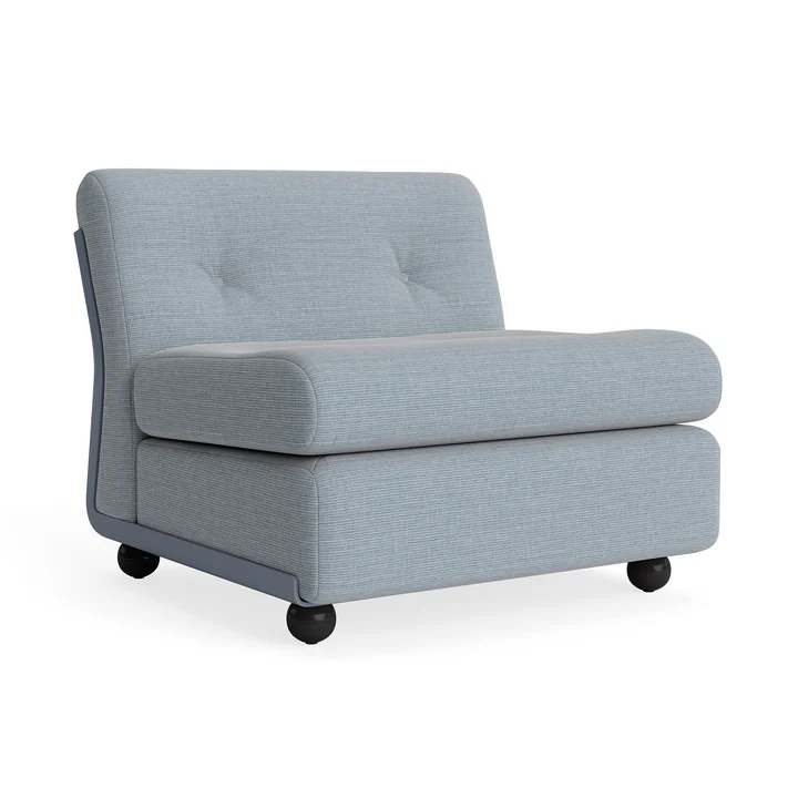 HAY - Amanta 1-seater sofa, frost blue / blue-grey (Kvadrat Naveli 723)
