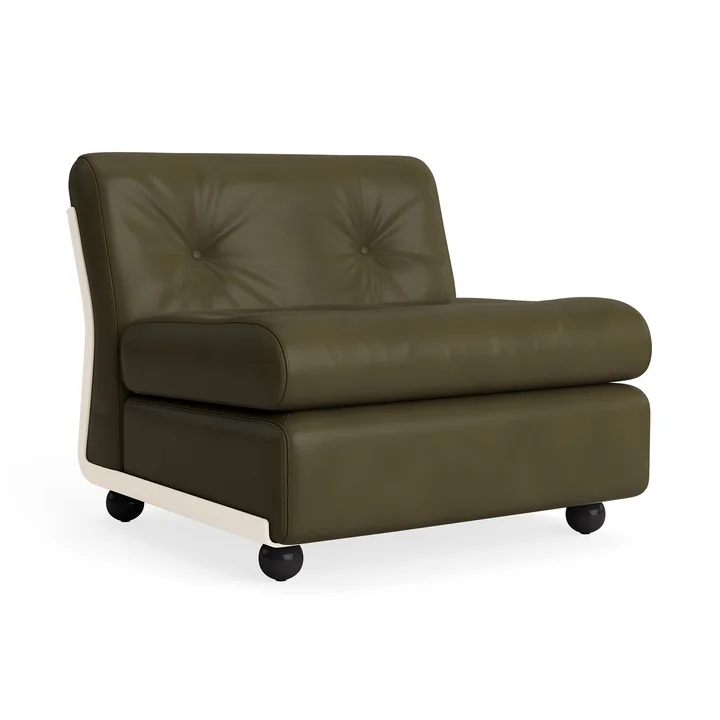 HAY - Amanta 1-seater sofa, cream beige / forest (Sense)