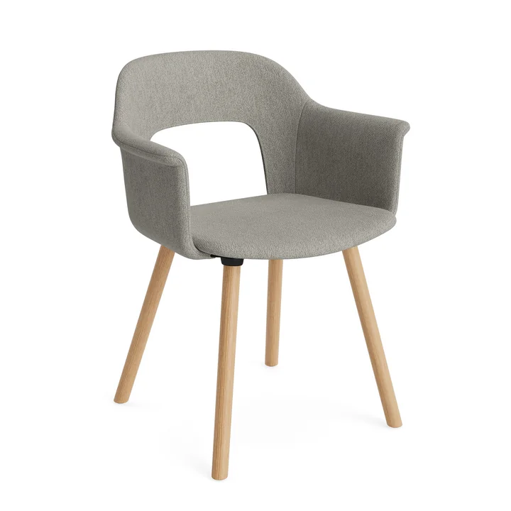 HAY - Layout 224 Armchair, oak / light gray (Hay Turf)
