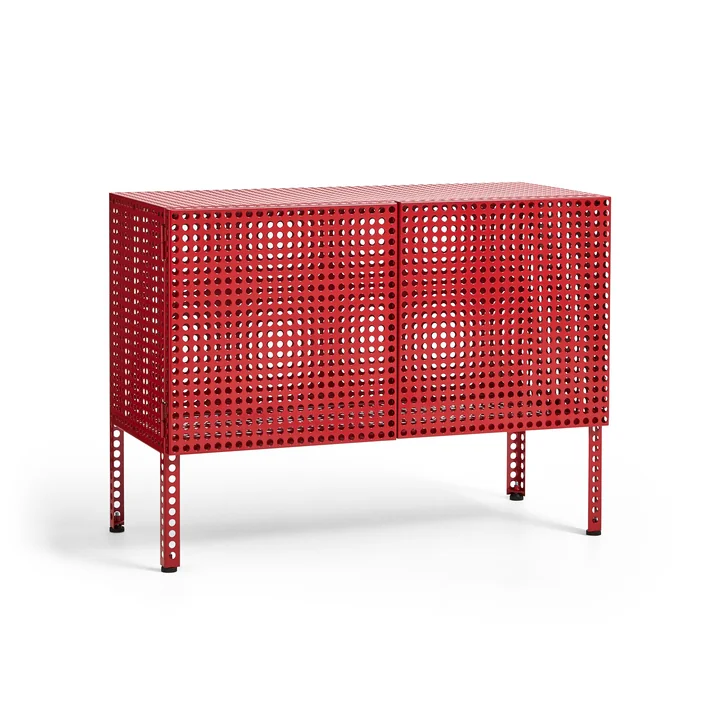 HAY - Perforated Cabinet S, wine red
