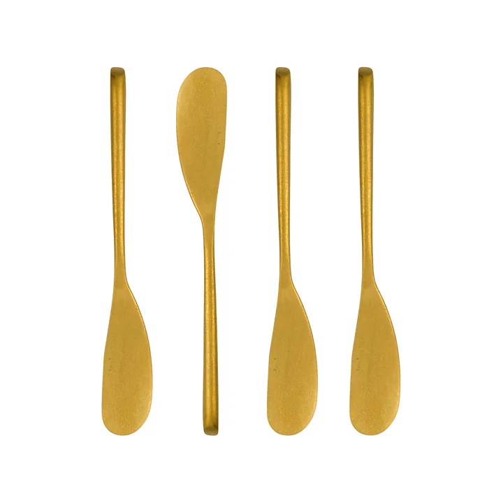 Nicolas Vahé - Daily butter knife, antique gold finish (set of 4)