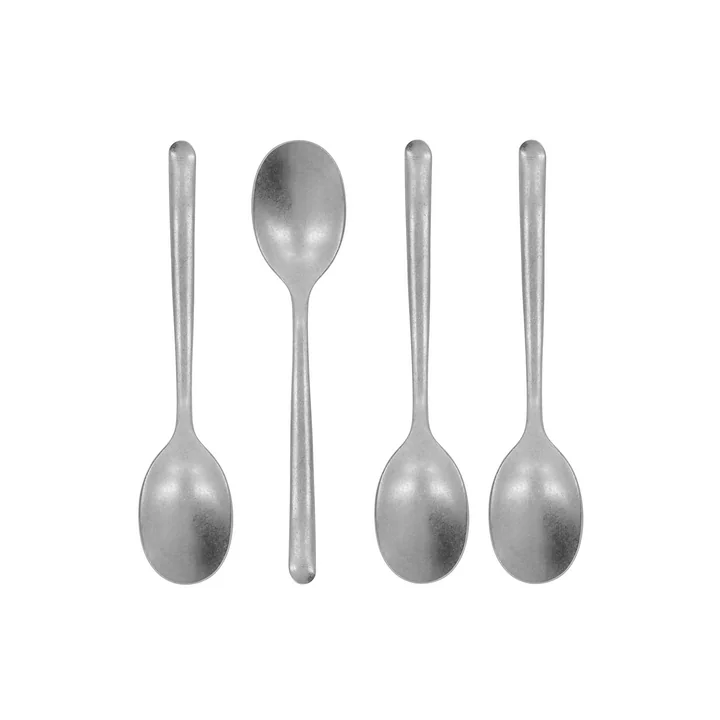 Nicolas Vahé - Spoon teaspoon, antique silver finish (set of 4)