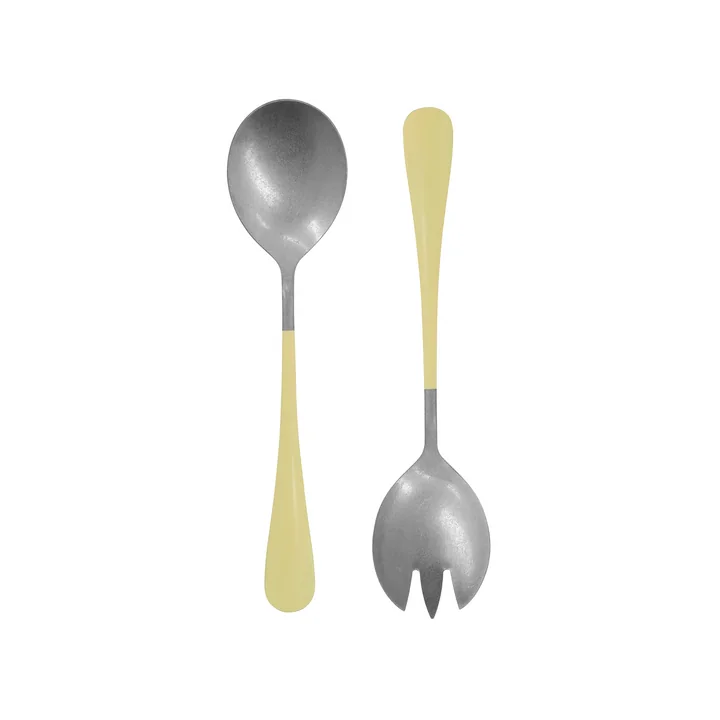 Nicolas Vahé - Serv Salad servers, yellow (2 pcs.)