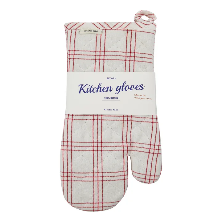 Nicolas Vahé - Chef kitchen glove, red (set of 2)