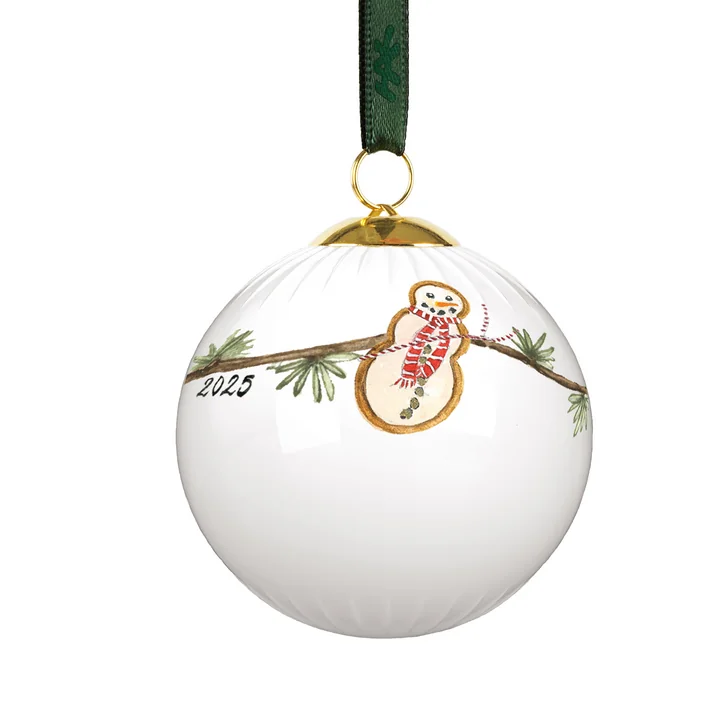 Kähler Design - Hammershøi Christmas bauble, white with decoration 2025