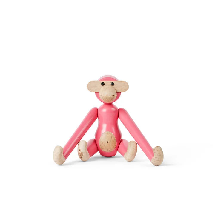 Kay Bojesen - Wooden monkey mini, pink