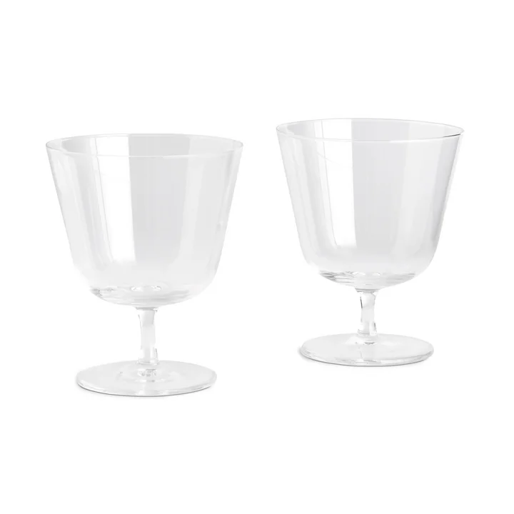 HAY - Curve Glass Steam, small, clear (set of 2)