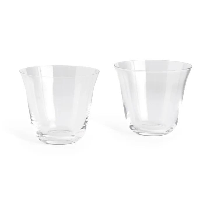 HAY - Curve Glass tumbler, small, clear (set of 2)