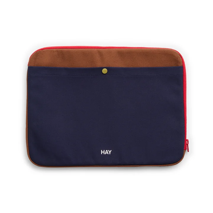 HAY - Multi Laptop Cover, 34.5 x 26 cm, midnight blue multi