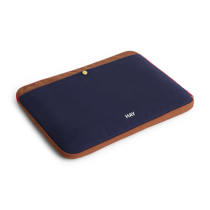 HAY - Multi Laptop Cover, 34.5 x 26 cm, midnight blue multi